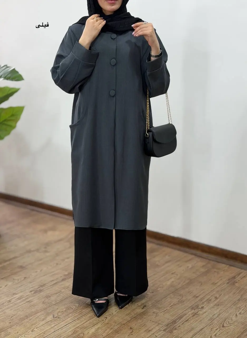 مانتو بلند مغزی دوزی آیسو حور